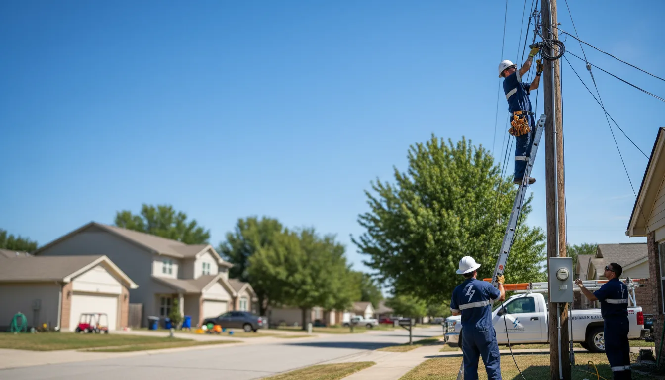 Residential electrician providing installation services in Deville, LA